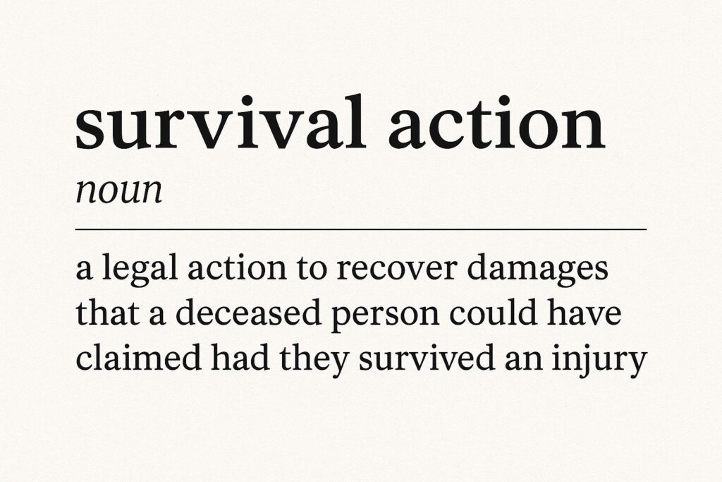 survival action definition