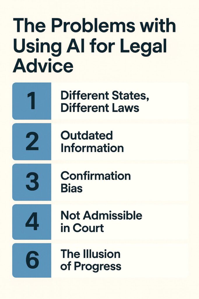 the problem with using ai for legal advice